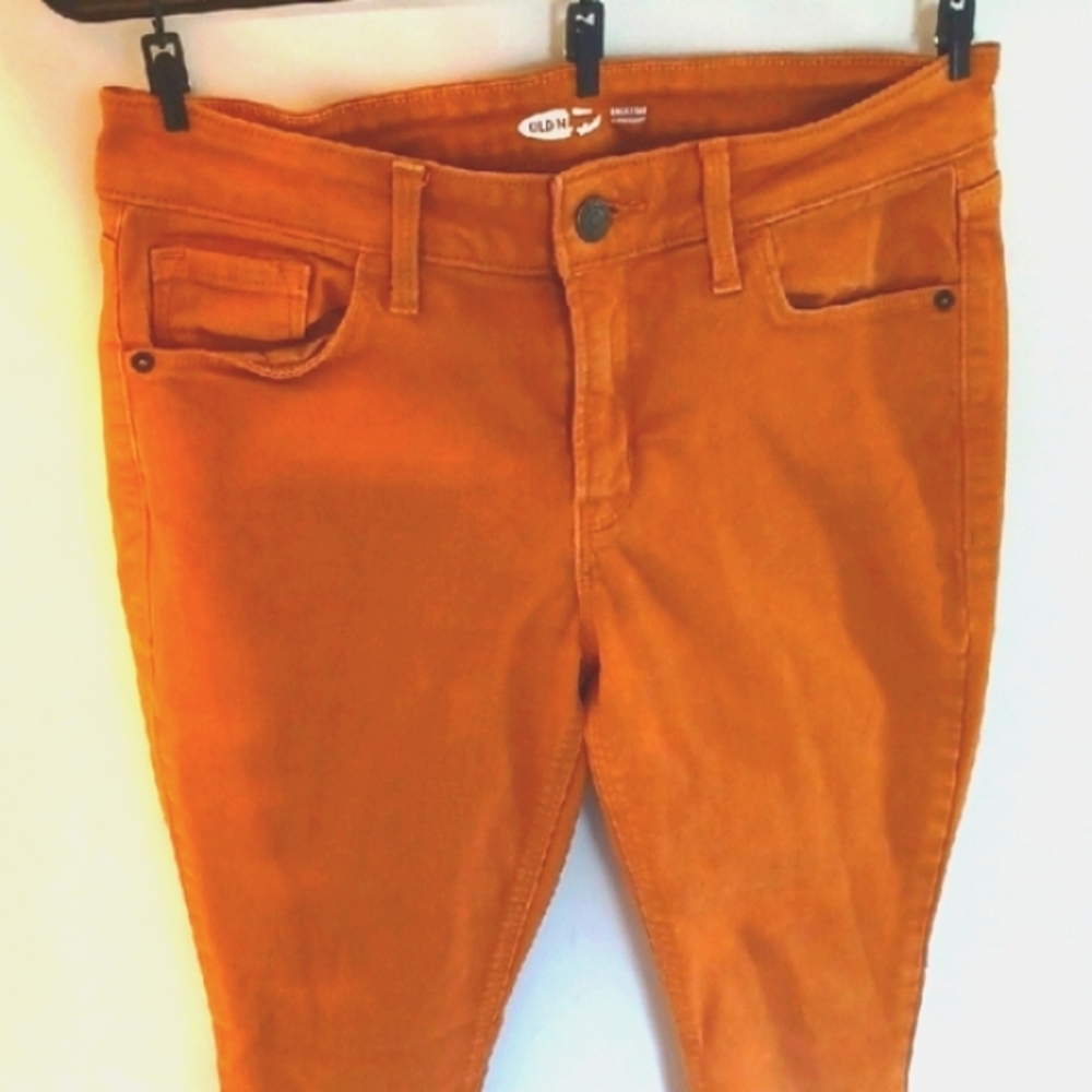 Old Navy Orange Skinny Jeans, Size 6 - Picture 4 of 7